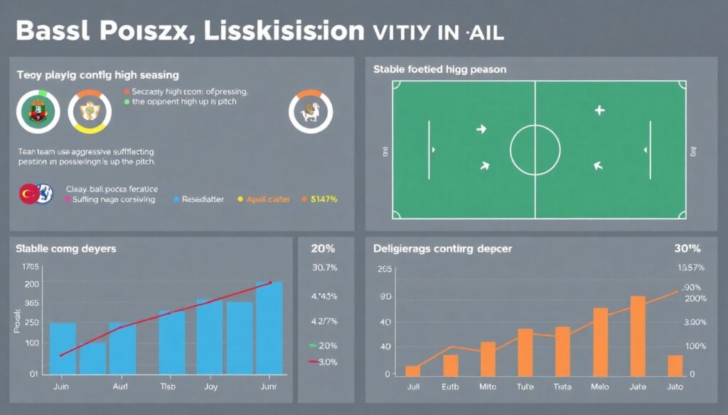 Сравнение статистики владения между командами за сезон - иллюстрация