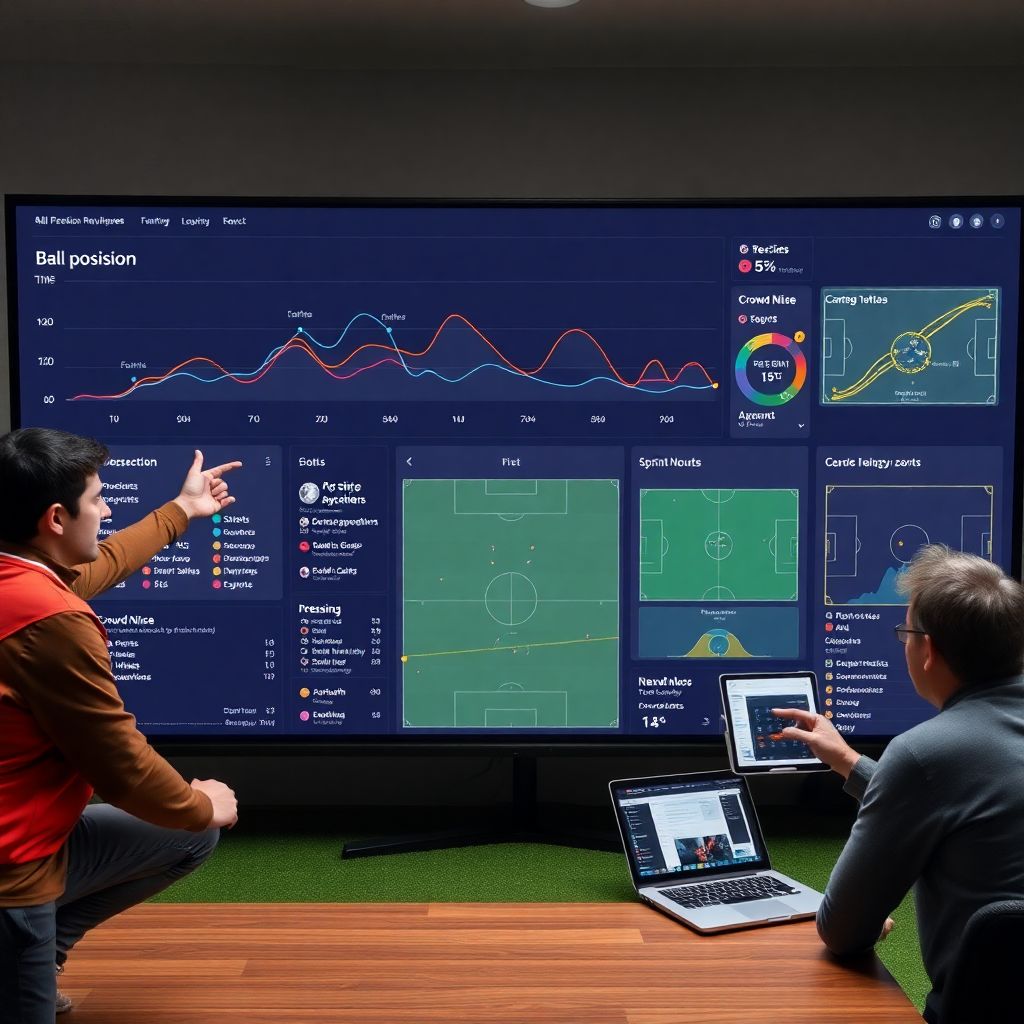 Графики владения мячом для наглядной визуализации ключевых моментов матча