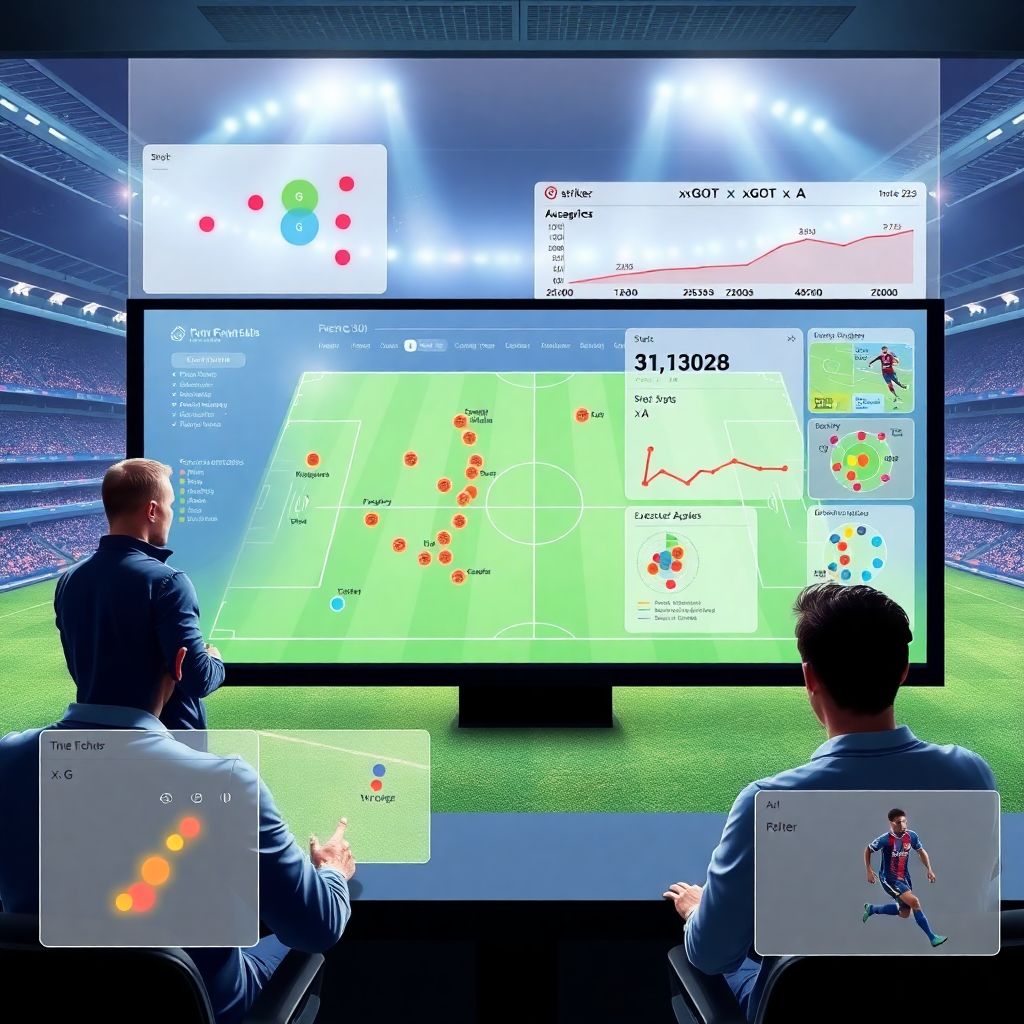 Метрики эффективности нападающих по статистике матча в современном футболе
