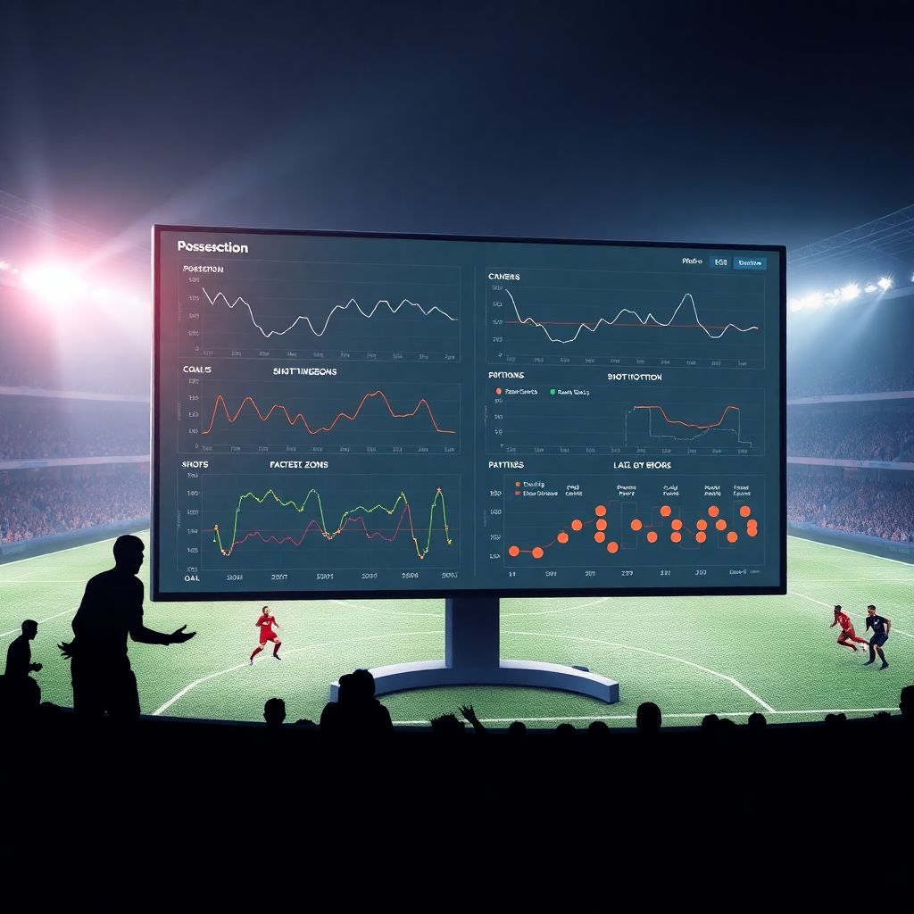 Прогнозирование исхода матча по динамике владения мячом и ударов по воротам